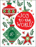 Christmas Card -  Joy Ornaments