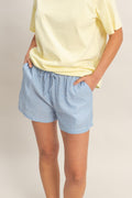 Pin Stripe Shorts {Blue}