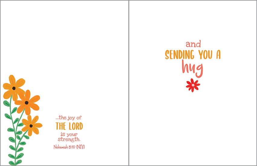With Scripture Thinking of You Card - Cheery Daisies