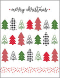 Christmas Card - Row Trees