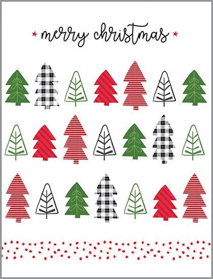 Christmas Card - Row Trees