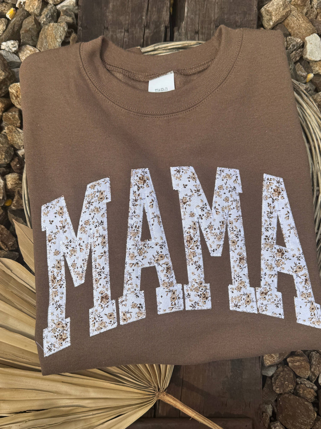 Floral Embroidered Mama Tee