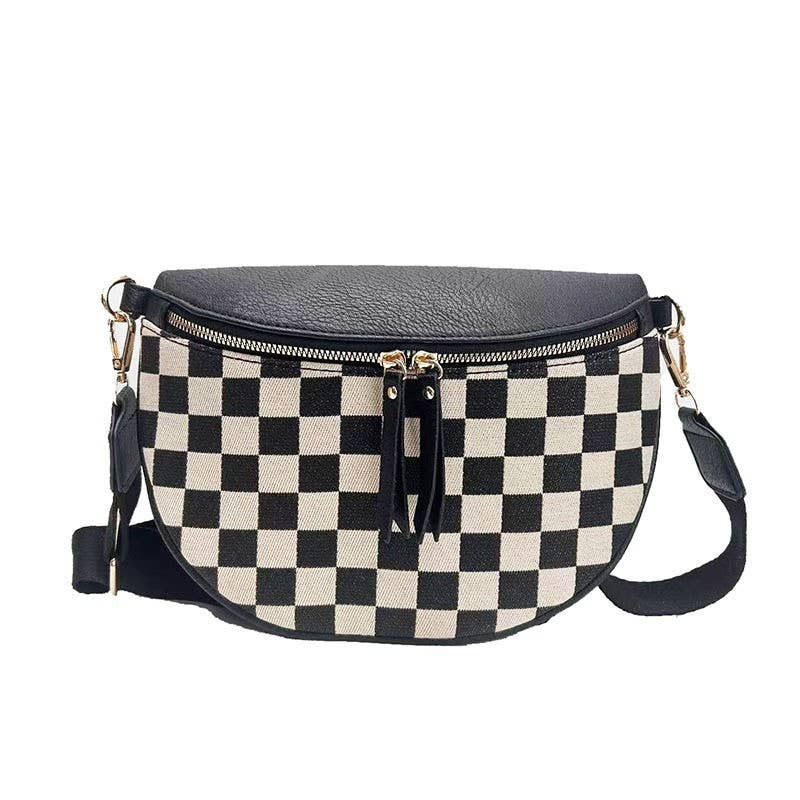 Checkered Crossbody Bag