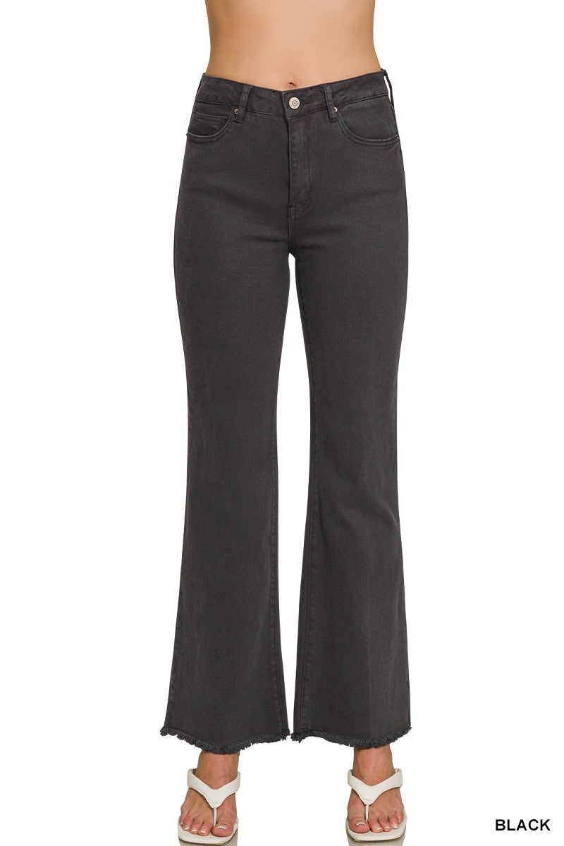 Black Acid Washed Jeans