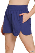 Lt. Navy Windbreaker Shorts