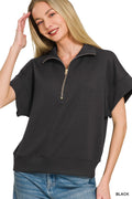 Half-Zip Short Sleeve Pullover