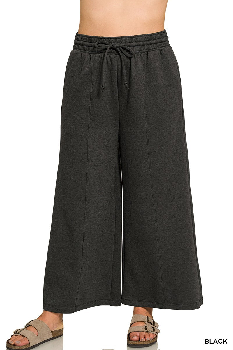 Wide Leg Drawstring Pants