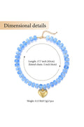 Colorful Beaded Heart Necklace