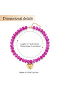 Colorful Beaded Heart Necklace