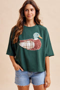 Mallard Duck Patchwork Top
