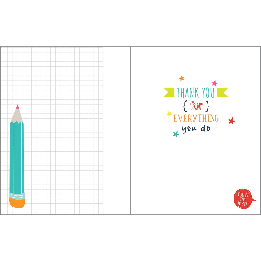 Thank You Greeting Card - Teacher