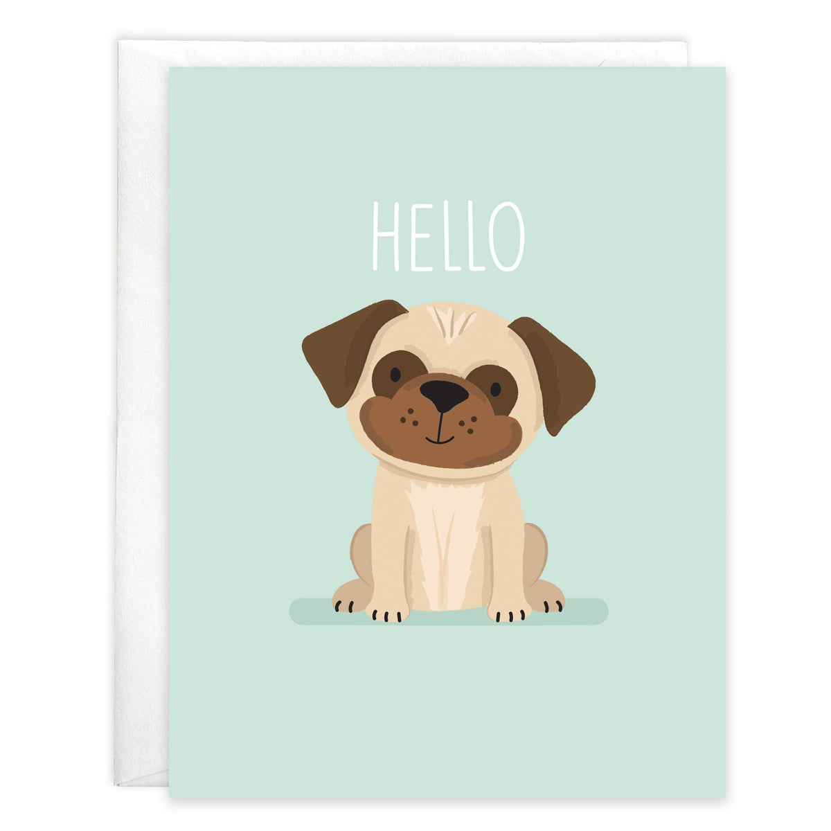 Thinking of You Greeting Card - Hi Puppy