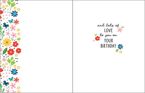 Birthday Greeting Card - Little Birthday Flowers