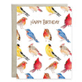 Birthday Greeting Card - Songbird Pattern