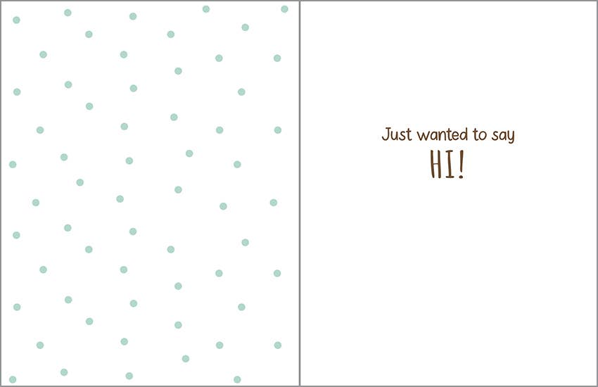 Thinking of You Greeting Card - Hi Puppy