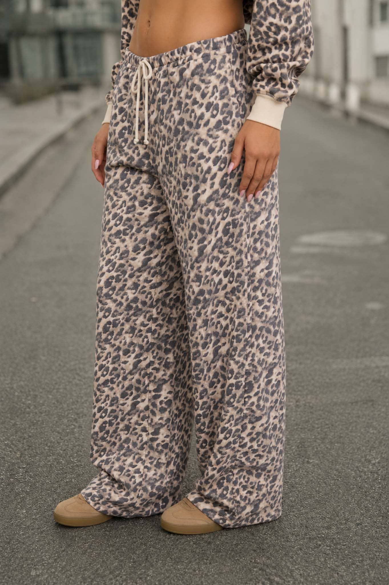 Leopard Wide Leg Lounge Pants