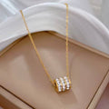 18K STAINLESS STEEL TARNISH FREE BARREL NECKLACE