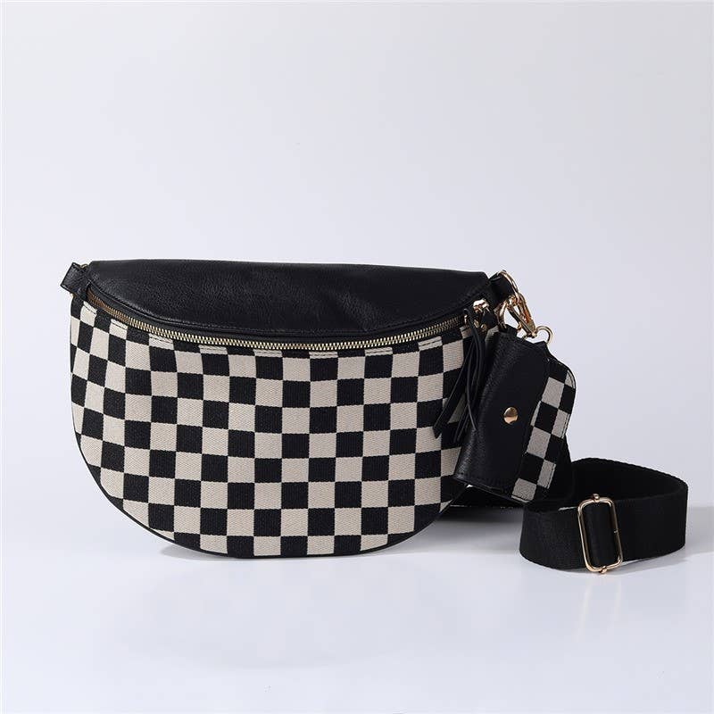 Checkered Crossbody Bag