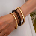 Tort & Gold Bangle Trio Bangle Set