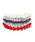 USA 5 Row Star Patriot Bracelet