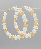 Star Hoop Earrings