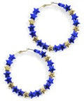 Star Hoop Earrings