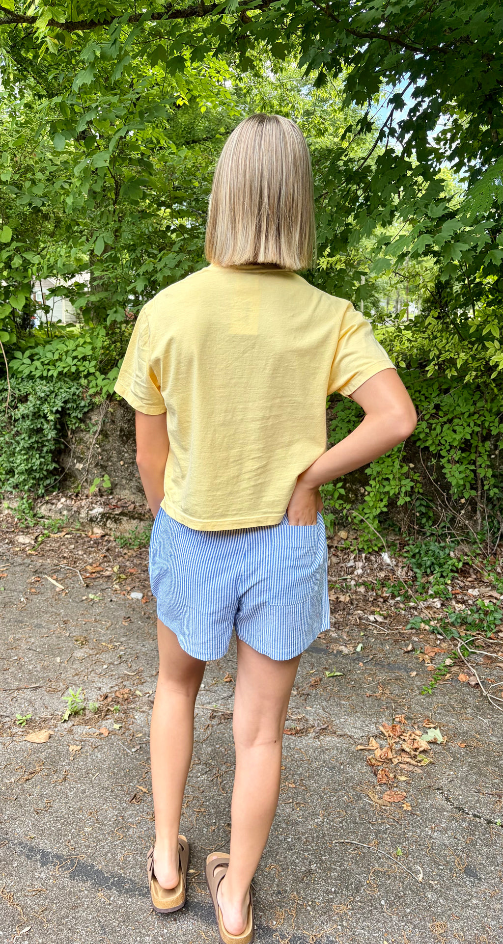 Catch Ya Later Crop Graphic Tee {Butter}