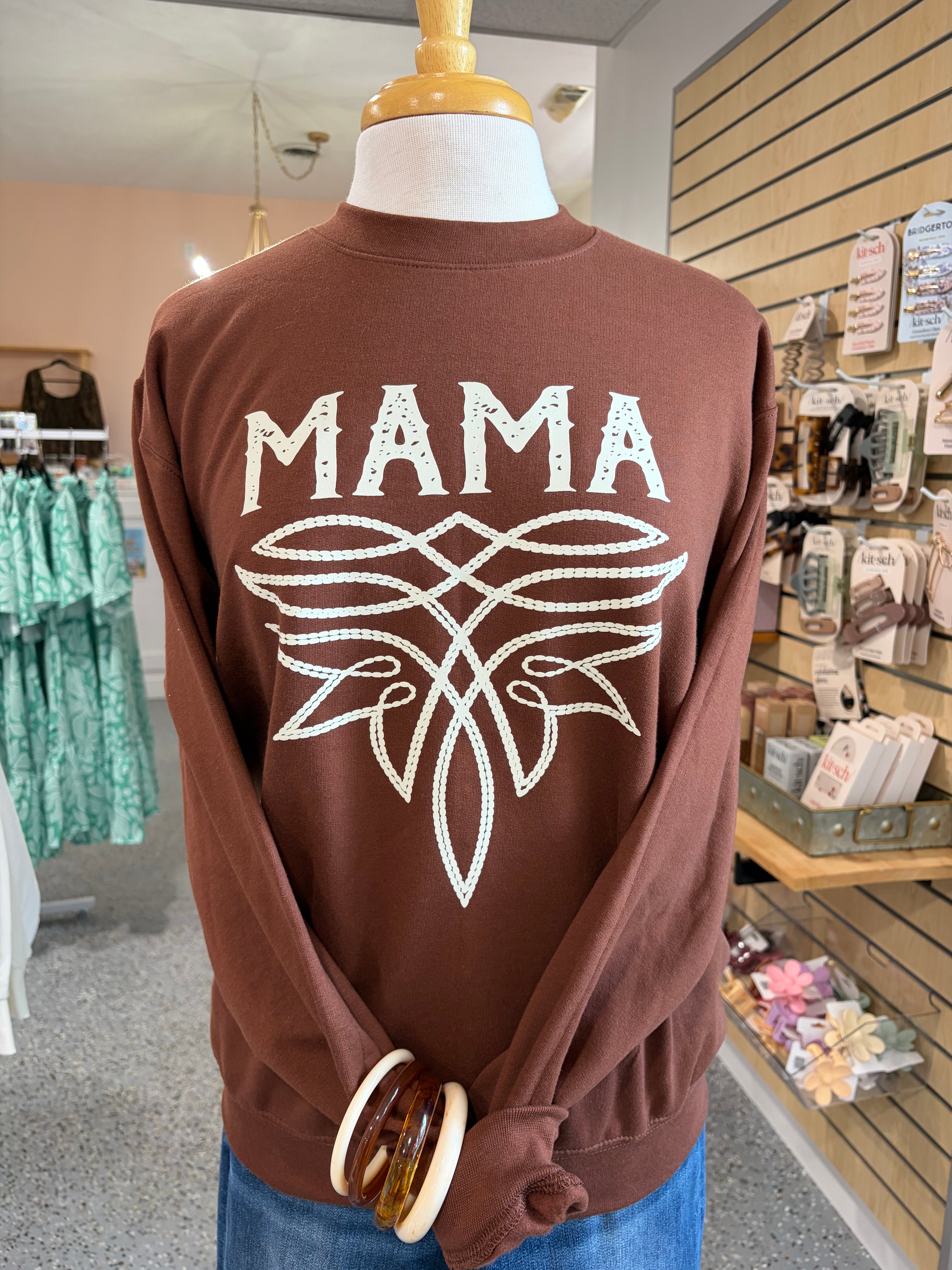 Mama Boot Stitch Sweatshirt