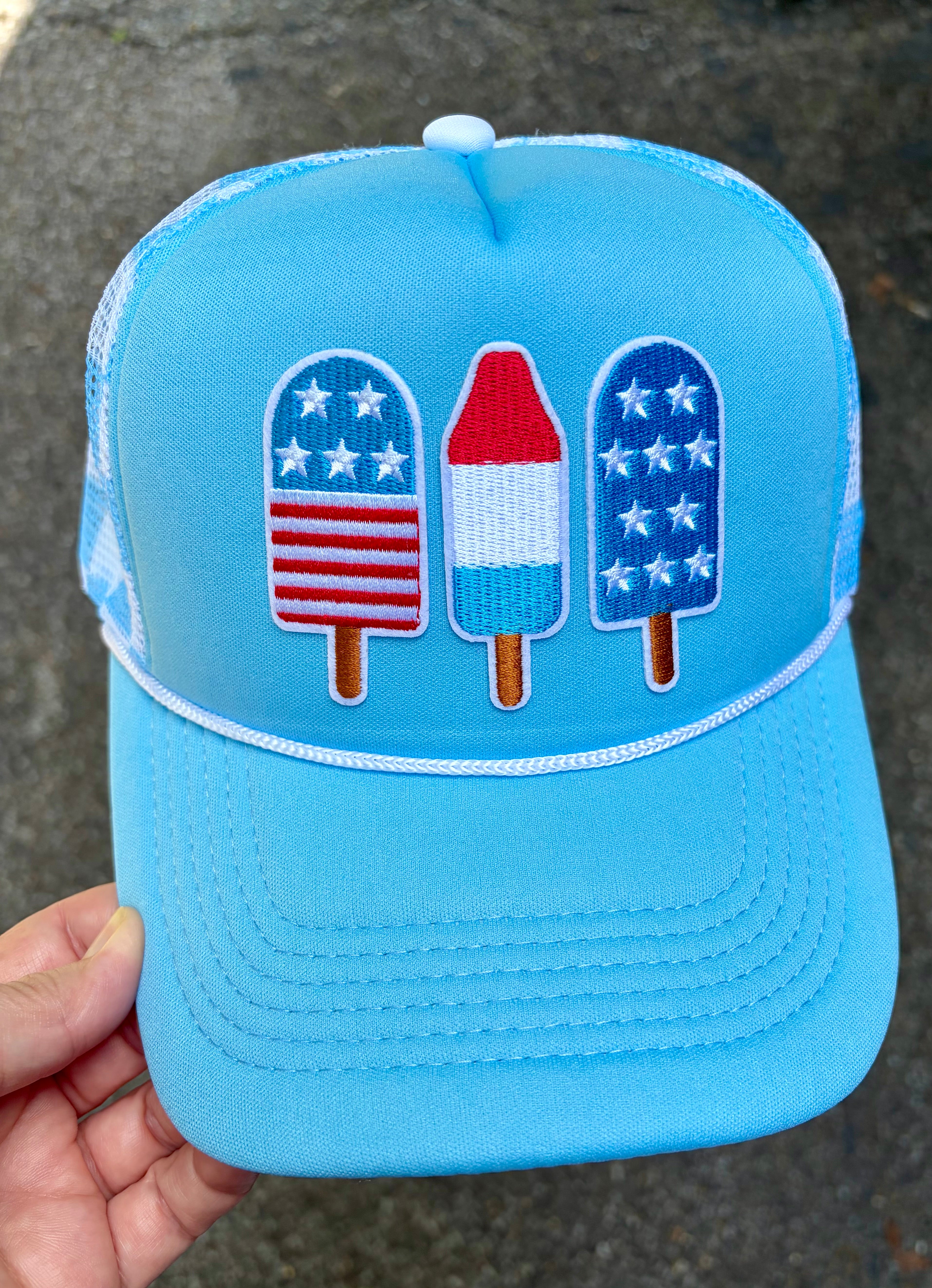 Patriotic Popsicles Foam Trucker Hat