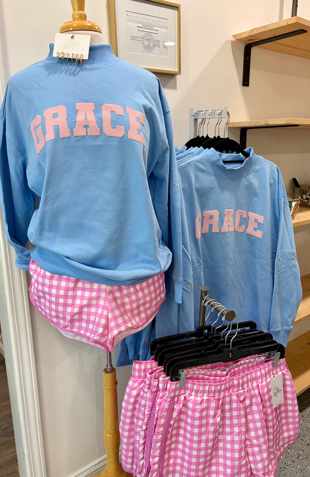'Grace' Mock Neck Sweatshirt