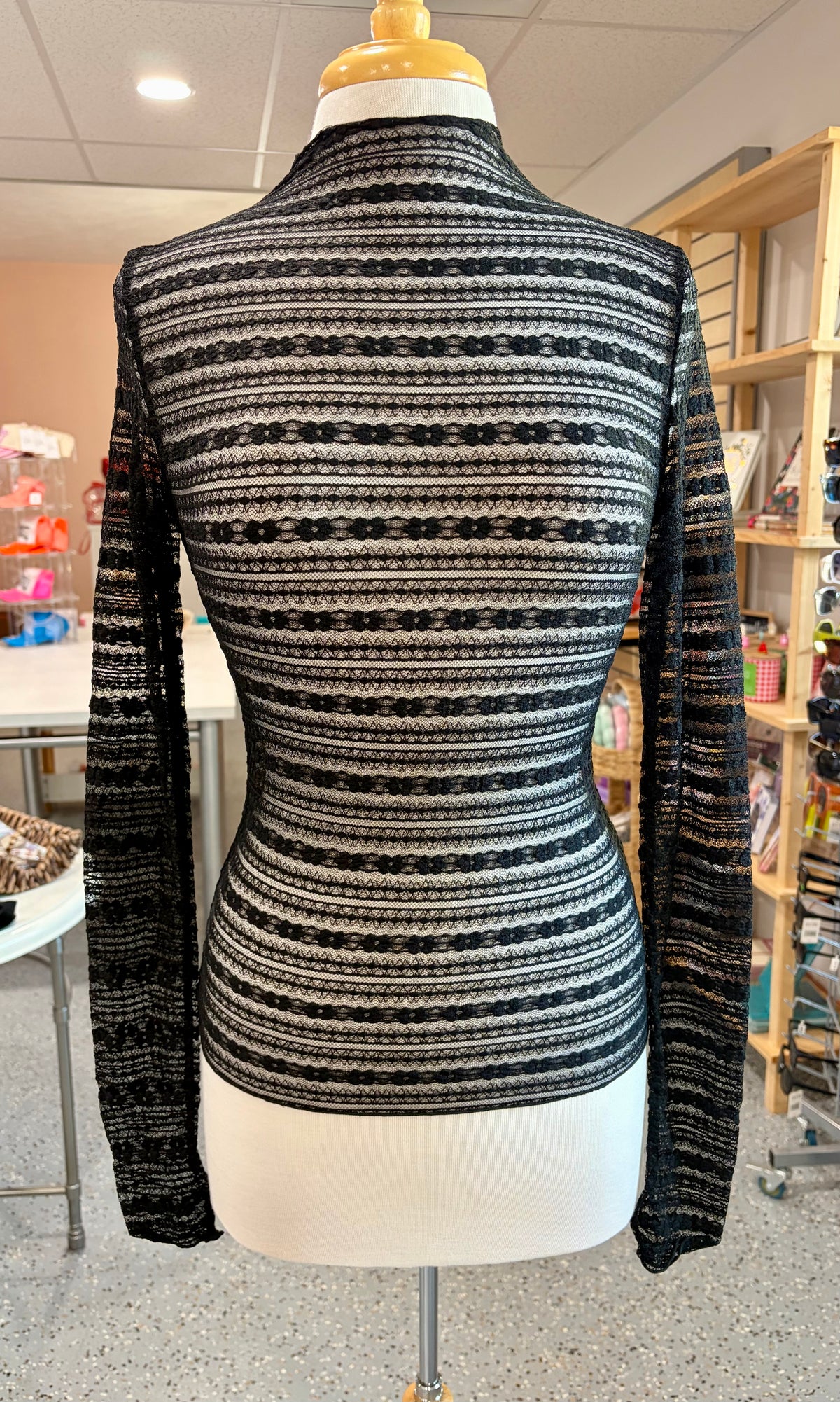 Lace Long Sleeve Layering Top