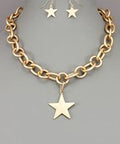 Star Thick Chain Necklace