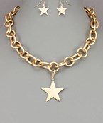 Star Thick Chain Necklace