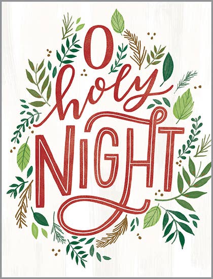 With Scripture Christmas Card - O Holy Night