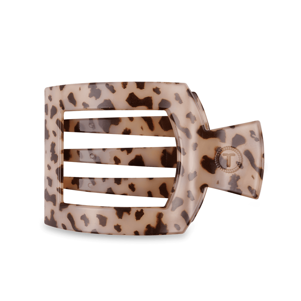 Blonde Tortoise Large Flat Square Hair Clip