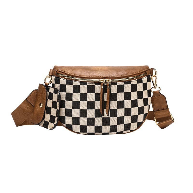 Checkered Crossbody Bag