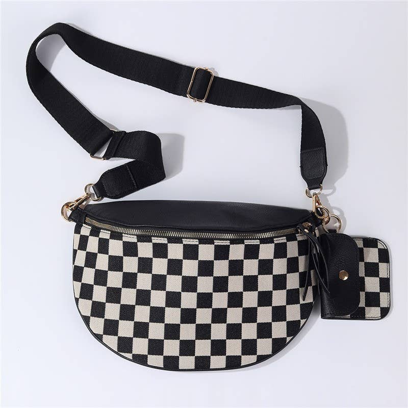 Checkered Crossbody Bag