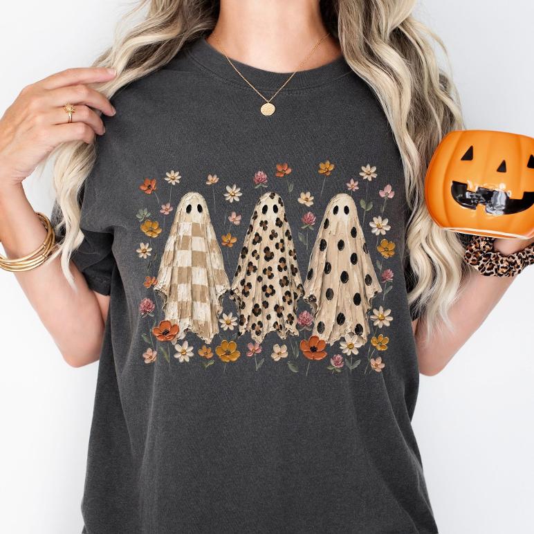 Floral Ghost Graphic Tee