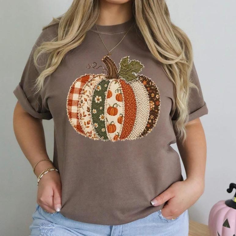 Rustic Floral Pumpkin Graphic Tee