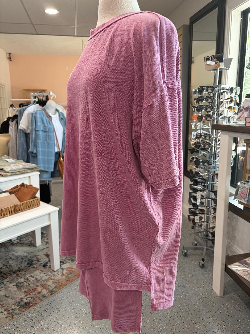 Mineral-Washed Lounge Set {Magenta Pink}