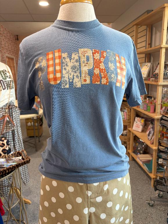 Paisley & Plaid Pumpkin Graphic Tee