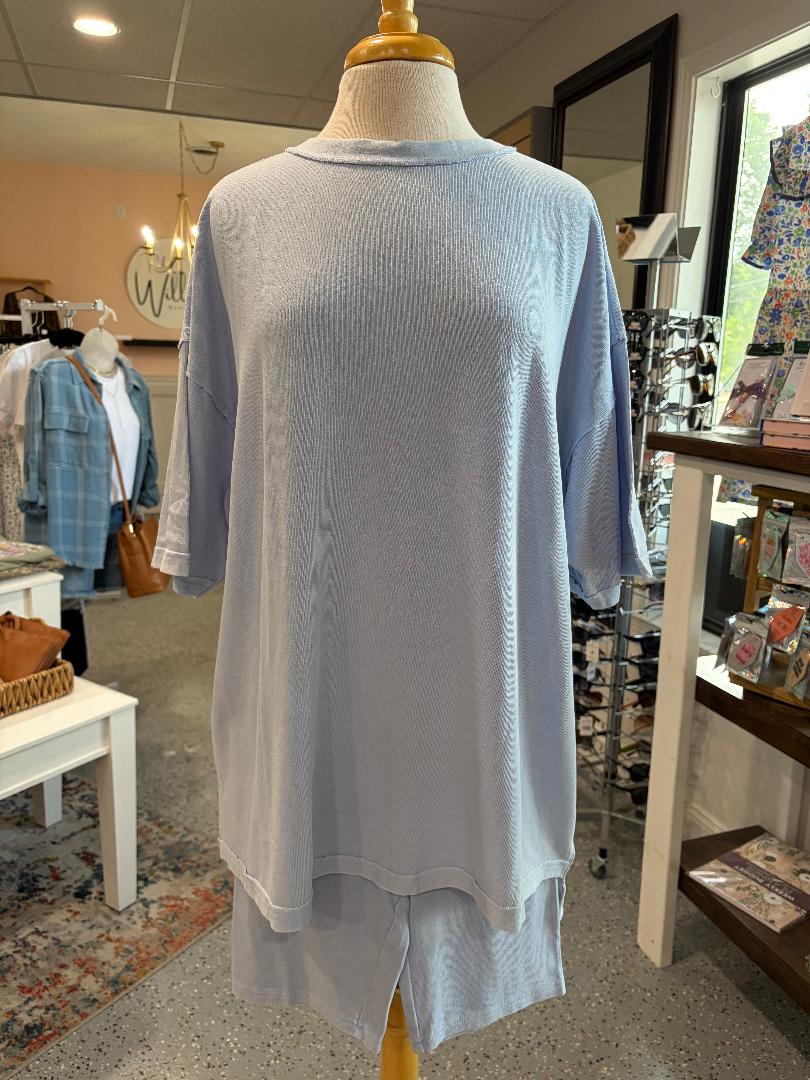 Mineral-Washed Lounge Set {PERI BLUE}