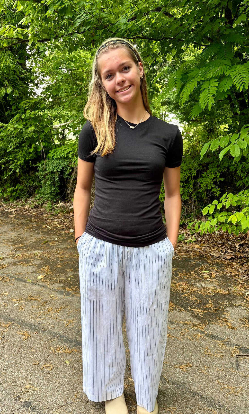 Striped Wide Leg Pant