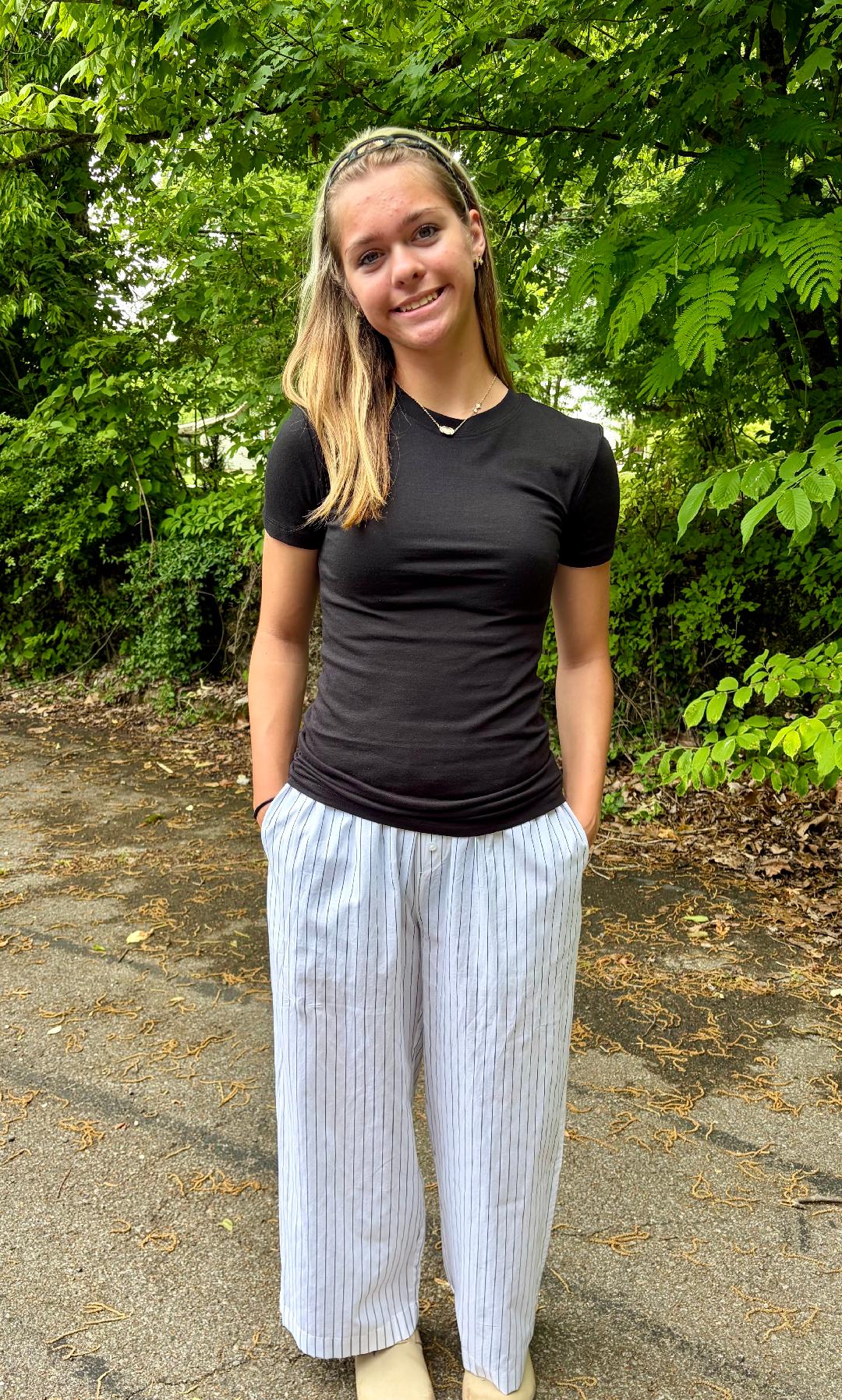 Striped Wide Leg Pant