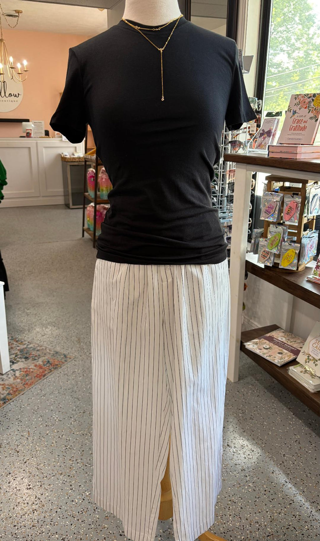 Striped Wide Leg Pant