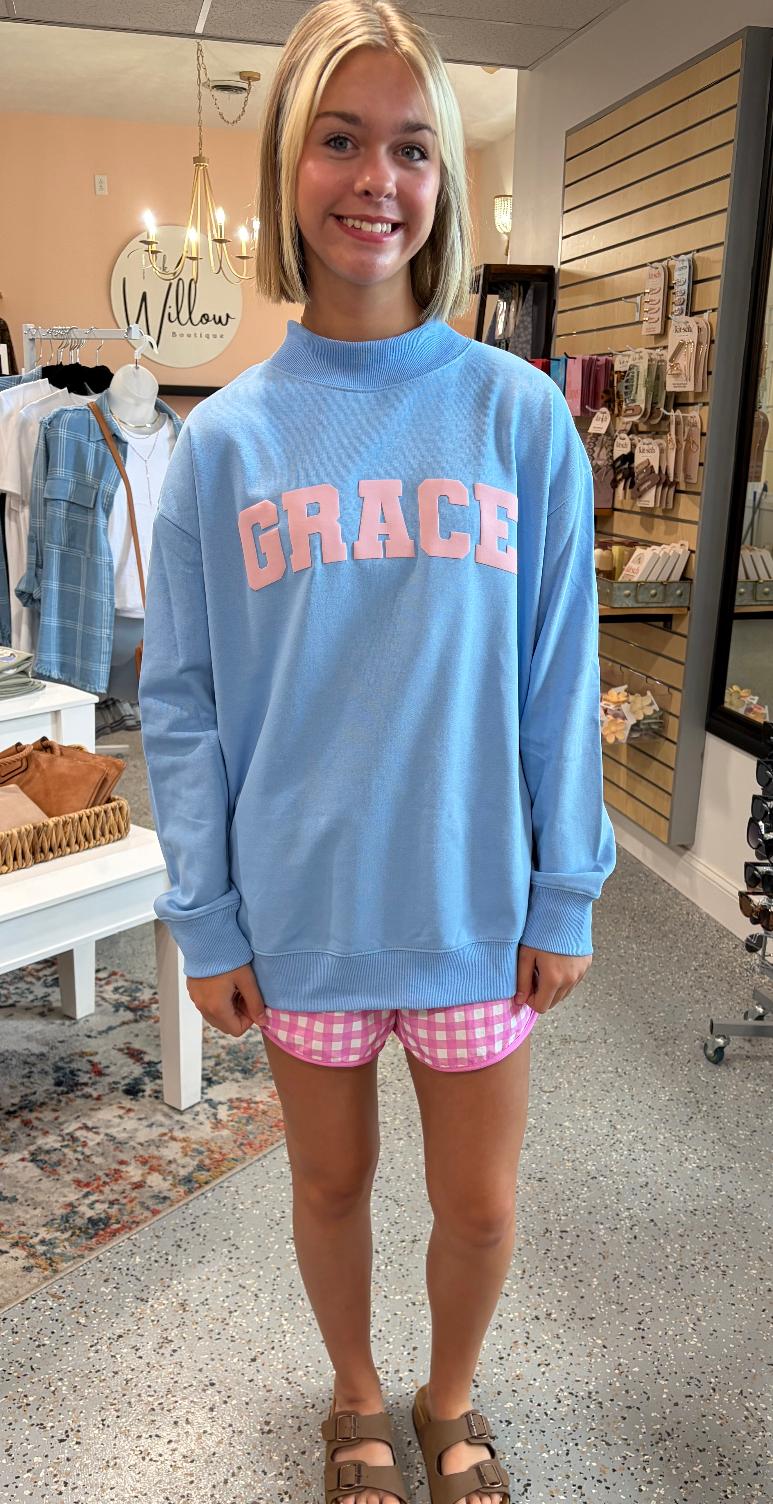 'Grace' Mock Neck Sweatshirt