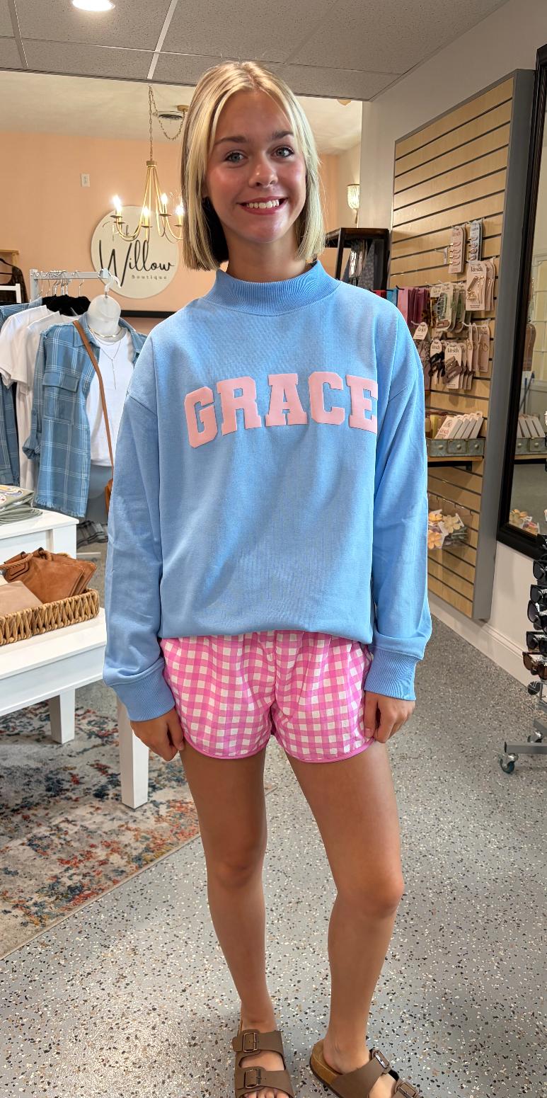 'Grace' Mock Neck Sweatshirt