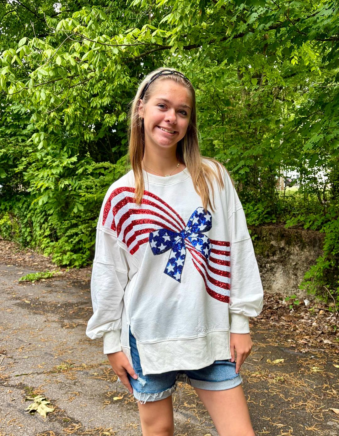 Sequin Embroidery Detail Longsleeve Sweatshirt