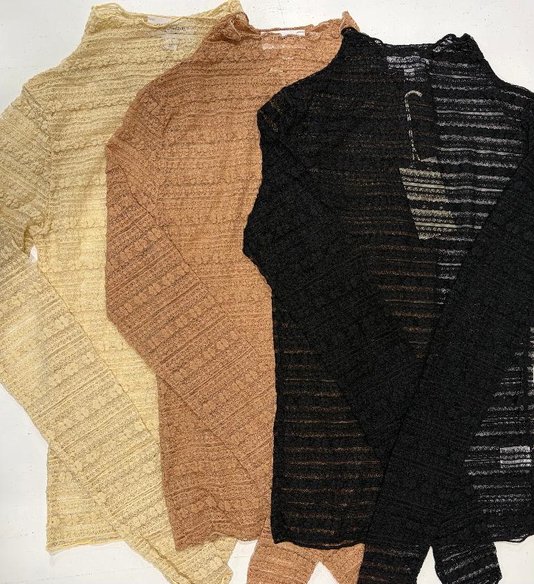 Lace Long Sleeve Layering Top