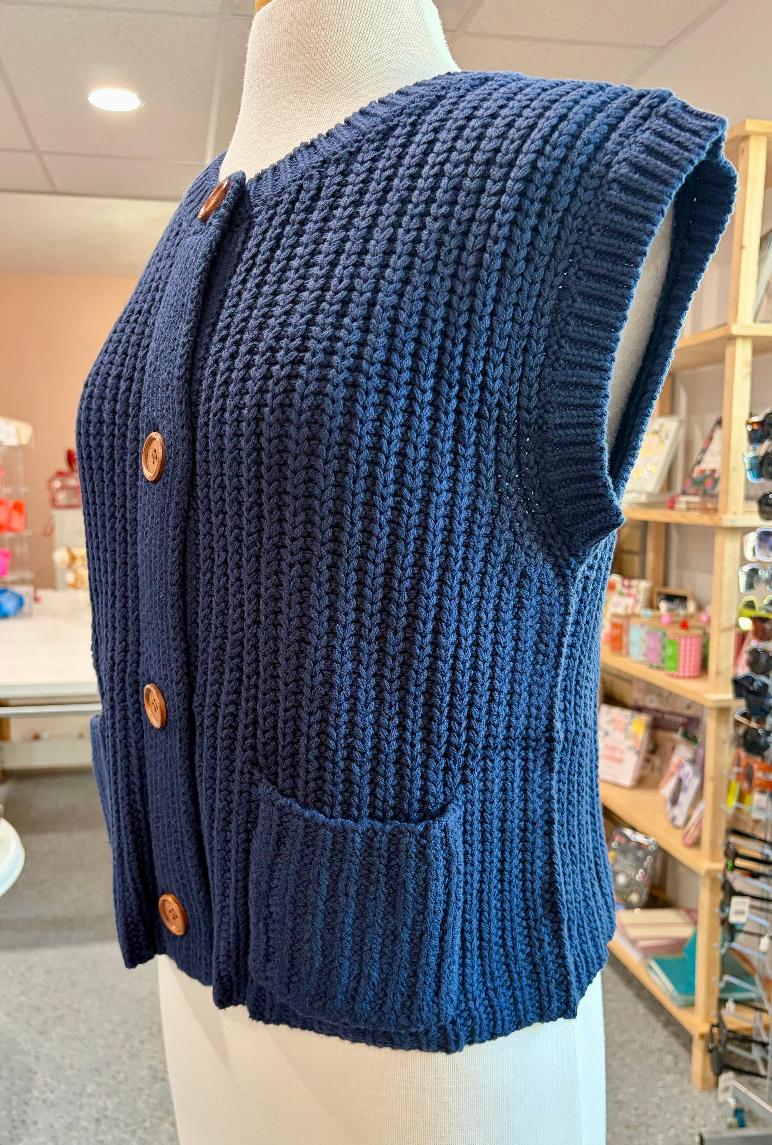 Chunky Sleeveless Knit Vest